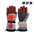 3-Modes Control Winter Electric Heated Gloves Outdoor Thermal Warm Gloves Waterproof Battery Powered