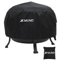 Xmund 26inch Fire Pit Cover Round BBQ Cooking Stove Protector Waterproof Anti Dust Shelter for Outdo