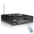 2CH bluetooth HIFI Stereo Power Amplifier Digital Audio Tuner Support FM Radio 2 Microphone USB SD H