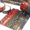 6 Rolls Solid Color DIY Creative Masking Tape Christmas Gift Decoration Label Package Seal Paper Sti