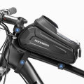 ROCKBROS Bike Top Front Tube Bag 8inch LCD Phone Bag Waterproof Bicycle Frame Bag Outdoor Cycling