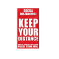 Epidemic Prevention Window Background Wall Keep Distance Healthcare Sticker for Home Floor Decor