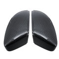 Car Door Wing Rearview Mirror Cover Carbon Black Pair for VW Passat Scirocco Beetle CC Eos