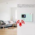 WIFI GSM Wireless Smart Solar Alarm System Door Home Security SIM Card EN RU ES PL DE Switchable Rem