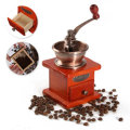 Vintage Wooden Mill Manual Coffee Bean Grinder Grinding Hand Tool