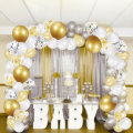 249Pcs Balloon Arch Set Golden White Ballon Arch Air Pump Set Birthday Wedding Baby Shower Garland A