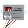 ZFX-P1007 Digital Display Stepless Speed Controller High-power Speed Control Switch Dimming Speed an