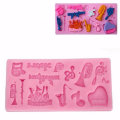 Orchestral Instruments Silicone Fondant Mold Polymer Clay Mould