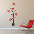 3D Flower DIY Mirror Wall Decals Stickers Beautiful Art Paper Home Room Vinyl Decorations