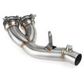 Motorcycle Exhaust Cut Mid Link Pipe For Yamaha YZF R6 Middle Pipe Connector 2006-2019