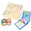 Montessori Traditional Teaching Geometry Puzzle Pattern Educational School Home Game Toy for Kids Gi