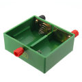 Double Slot 2Pcs D Size Battery Holder Box Container w/ Binding Posts Physics Electrical Experiment