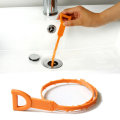 5Pcs Plastic Sink Drain Pipeline Dredge Hook Hair Cleaning Tool Kitchen Cleaning Supplies