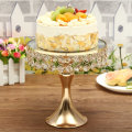 20cm Vintage Cake Dessert Holder Mirror Crystal Stand Round Chic Wedding Party Display Decorations