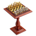 Miniature Chess Set and Table Magnet Chess Pieces 1:12 Dollhouse Accessories Parts For Doll House
