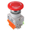 5pcs N/O N/C Emergency Stop Switch Push Button Mushroom 4 Screw Terminals