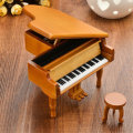 Wooden Mechanical Classical Grand Piano Music Box Collectible Gift Movement Hobbies Fashion Accessor