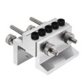 3 In 1 Aluminum Alloy 3/8 Inch Self Centering Doweling Jig 19-100mm Clamping Punch Locator Drill Gui