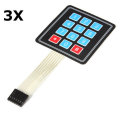 3Pcs 4 x 3 Matrix 12 Key Array Membrane Switch Keypad Keyboard Geekcreit for Arduino - products that