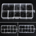 600pcs M2 Carbon Steel Hex Socket Button Head Allen Screw Bolt With Hex Nuts Washers Assortment for