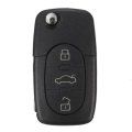 433MHZ 3 Button Flip Remote Key Fob ID48 Chip for Auid A3 A4 A6 TT 4D0 837 231 A