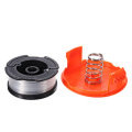 1+2 30ft Trimmer Line Replacement String Trimmer Spool Cap Cover Spring For Black and Decker String