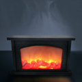 USB Rechargeable Creative Fireplace Flame Lamp Nordic Style Flame Effect Portable LED Simulation Fir