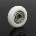 10pcs 5*23*7mm Nylon Plastic Carbon Steel Bearings Pulley Wheels Embedded Groove Ball Bearings