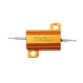 3pcs RX24 25W 15R 15RJ Metal Aluminum Case High Power Resistor Golden Metal Shell Case Heatsink Resi