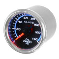 2`` 52mm 0-140PSI Oil Pressure Gauge Blue LED Black Face Auto Car Meter + Sensor