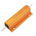 3pcs RX24 100W 220R 220RJ Metal Aluminum Case High Power Resistor Golden Metal Shell Case Heatsink R