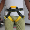 Outdoor Rock Climbing Harness Seat Belt Rappelling Half Body Portable Rope with Safety Metal Hook