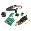 AOQDQDQD CH341A 24 25 Series EEPROM Flash BIOS USB Programmer Module + SOIC8 SOP8 Test Clip + 1.8V