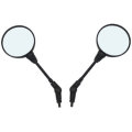 Round Motorcycle Folding Rear View Side Mirror M10x1.25mm