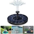 LIUMY Solar Fountain Pump 1.4W 150L/H Circle Solar Power Water Floating Panel with 6 Attaches for Po