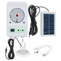 4-in-1 750LM Camping Light Solar Power Panel Cooling Fan EDC Power Bank Emergency Lamp Outdoor Trave