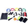 16 Pcs Resistance Bands Set 5 Exercise Bands Jump Rope Grip Strength Hand Legs Straps Gloves Foot Ma