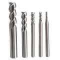 5pcs 2 3 4 6 8mm 3 Flutes Tungsten Carbide End Mill Cutter Bits