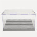 3 Steps Clear Acrylic Display Case Dustproof Tray Protection Toys DIY Box