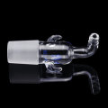 24/29 Glass Vacuum Adapter Air Exhaust Connector Right Angle Bend Two Sides Ears Ground Joint to Hos