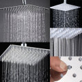 8 Inch Stainless Steel Bathroom Square Silver Pressurize Rainfall Shower Head Chrome Finish