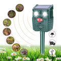 -WH528 Outdoor Solar Ultrasonic Animal Repeller Pest Control Bats Birds Dogs Cats Repeller with Flas
