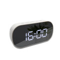 Bakeey Multifunctional LCD Screen Electronic Clock Silent Mirror Slarm Clock LED Temperature Timer