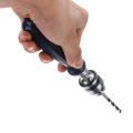 Hand Drill with Micro Twist Drill Bit Aluminum Hand Drill Keyless Chuck