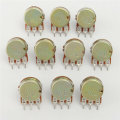 10Pcs WH148 B100K Linear Potentiometer 15mm Shaft With Nuts And Washers Hot