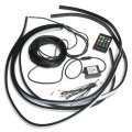 4pcs Waterproof RGB LED Car Decoration Lights Strip Neon Atmosphere Lamp Kit with Wireless Control