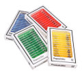 48Pcs/Set Four Colors Plastic Board Bio Slices Children`s Microscope Accessories