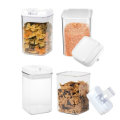 4pcs Clear Container Set Food Storage Box Grains Beans Storage Organizer Home Refrigerator Storage B