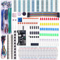 Electronics Fun Kit with Power Supply Module Jumper Wire Precision Potentiometer 830 tie-Points Brea