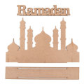 MDF Eid Mubarak Ramadan Islamic Wooden Gift Calendar Sign Tray Decorations